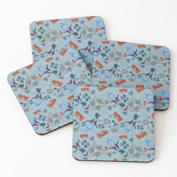 Item preview, Travel Snapshots Scatter on Aqua designed and sold by Digitalmyth's Designs.