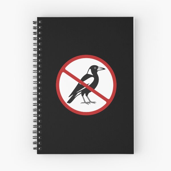 Item preview, Prohibited Sign, Magpie Sign, Birds, Novelty Sign designed and sold by AASparksDesigns.