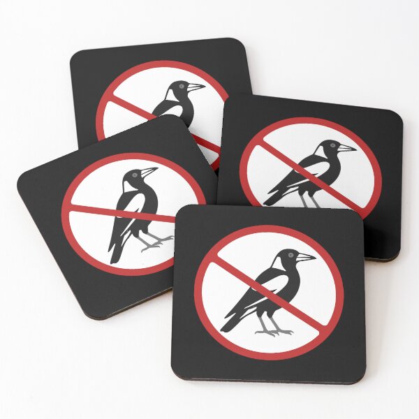 Item preview, Prohibited Sign, Magpie Sign, Birds, Novelty Sign designed and sold by AASparksDesigns.
