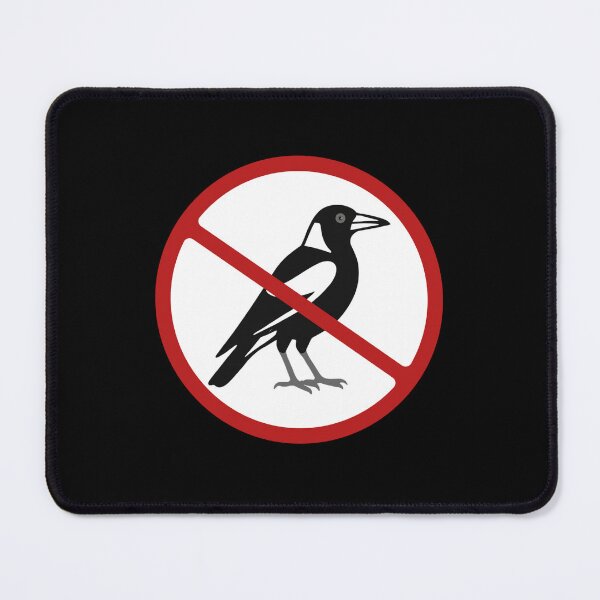 Item preview, Prohibited Sign, Magpie Sign, Birds, Novelty Sign designed and sold by AASparksDesigns.