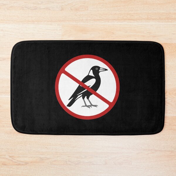 Item preview, Prohibited Sign, Magpie Sign, Birds, Novelty Sign designed and sold by AASparksDesigns.