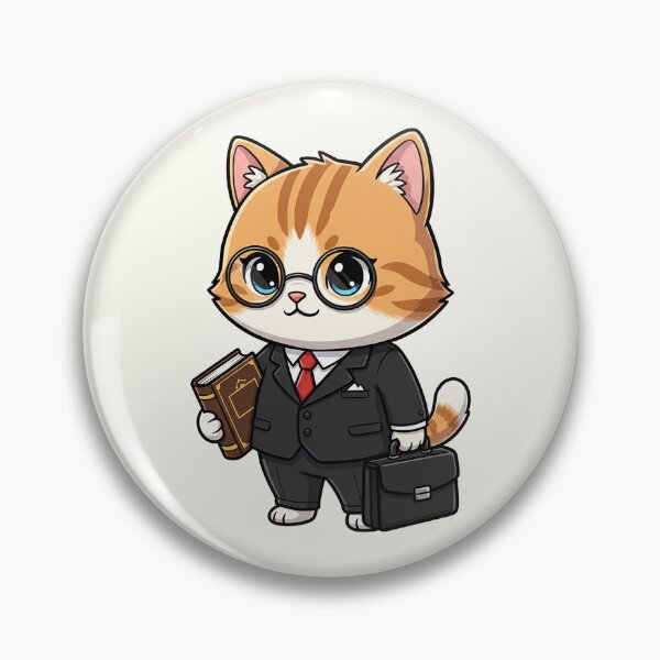 Item preview, Cute Lawyer Cat designed and sold by HoopeStylee.