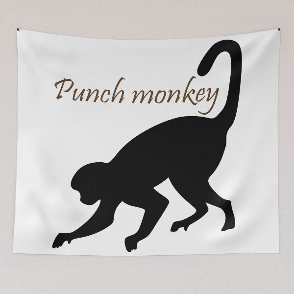 Item preview, Punch monkey t-shirt and stickers designed and sold by Khalid lq.