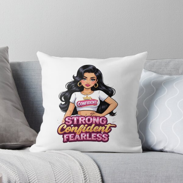 Item preview, Strong Confident Fearless – Women Empowerment Motivational Design designed and sold by Aura.Creative.