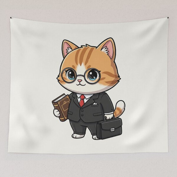 Item preview, Cute Lawyer Cat designed and sold by HoopeStylee.