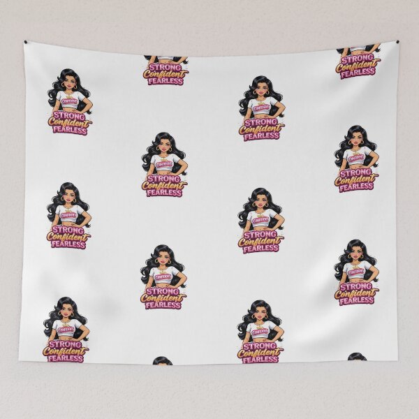 Item preview, Strong Confident Fearless – Women Empowerment Motivational Design designed and sold by Aura.Creative.