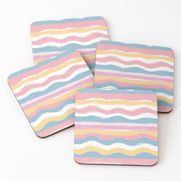 Item preview, Pastel Painted Wavy Stripes designed and sold by SassyArtistry.