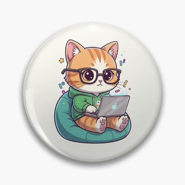 Item preview, Programmer Cat Coding designed and sold by HoopeStylee.