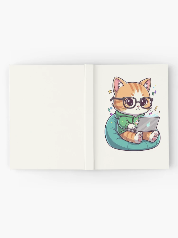Thumbnail 2 of 3, Journal, Programmer Cat Coding designed and sold by HoopeStylee.