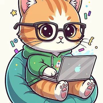 Artwork thumbnail, Programmer Cat Coding by HoopeStylee