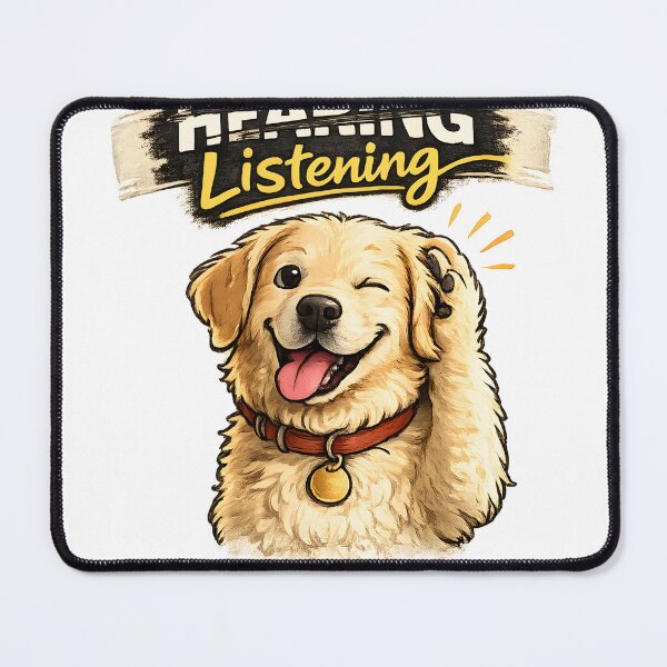 Item preview, Selective Hearing or Listening ? Funny Dog Cartoon designed and sold by Smart-as.