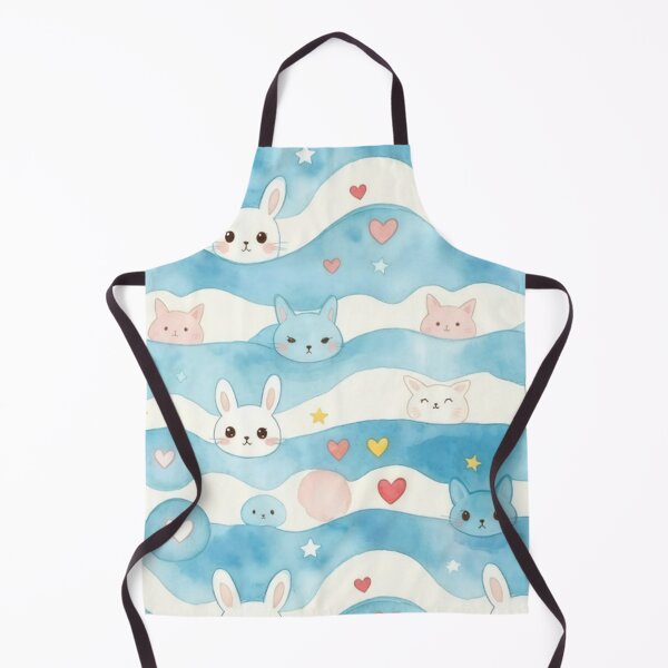 Item preview, Cute Bunny and Kitty Waves designed and sold by SassyArtistry.