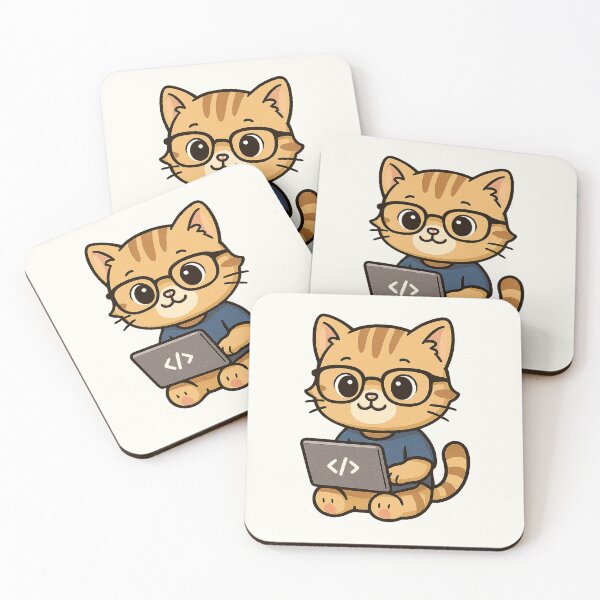 Item preview, Programmer Cat Coding Cute designed and sold by HoopeStylee.