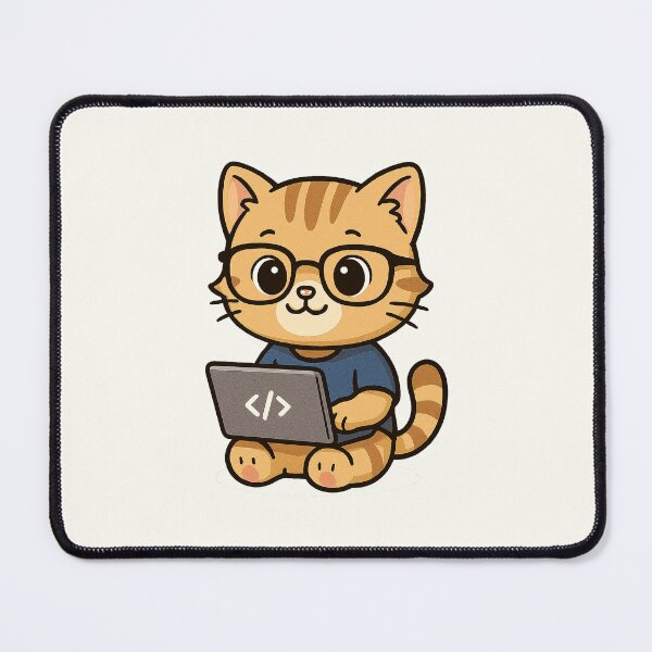 Item preview, Programmer Cat Coding Cute designed and sold by HoopeStylee.