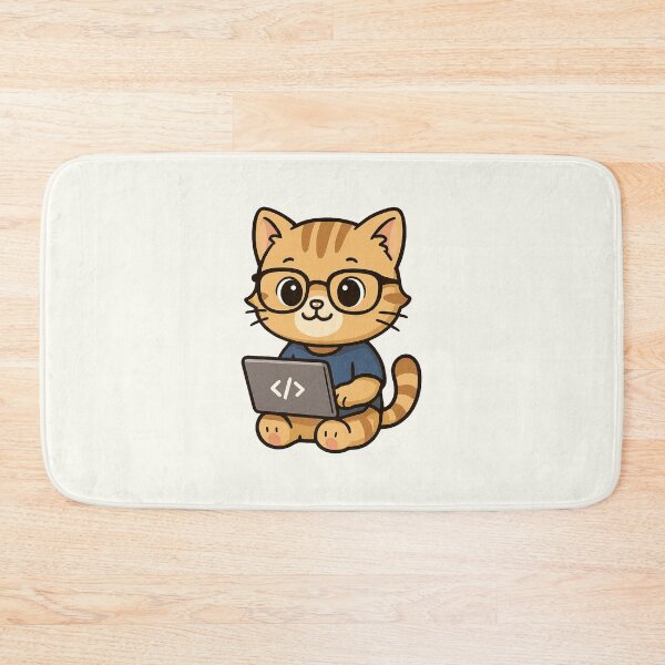 Item preview, Programmer Cat Coding Cute designed and sold by HoopeStylee.