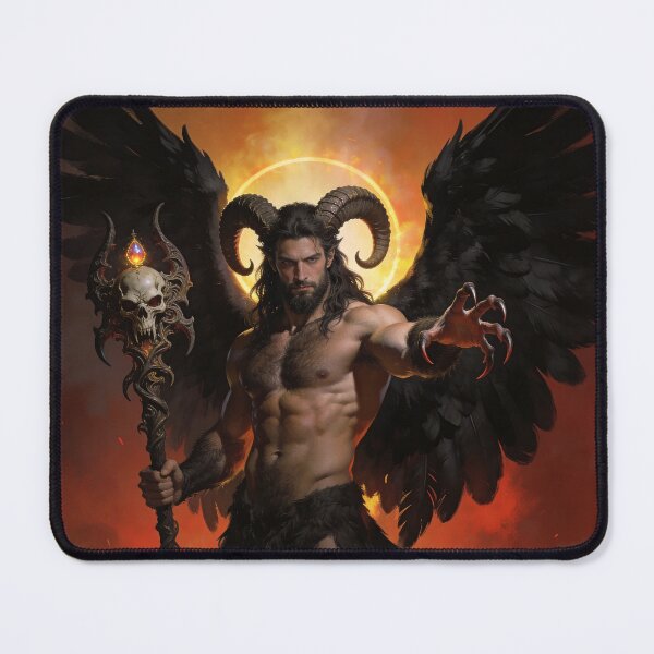 Item preview, Infernal Horned God - Lord of Fire and Shadow designed and sold by MysticOzzy.