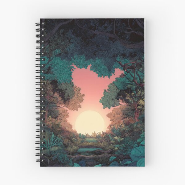 Item preview, Jungle Sunset Forest Clearing designed and sold by LuminousFoundry.