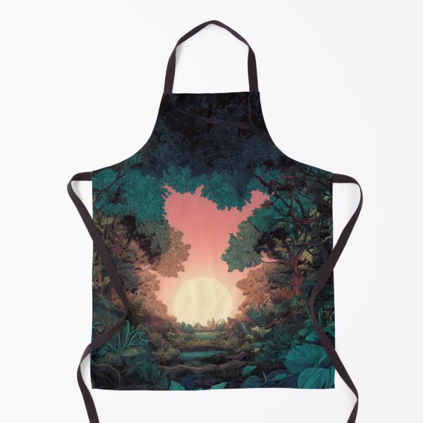 Item preview, Jungle Sunset Forest Clearing designed and sold by LuminousFoundry.