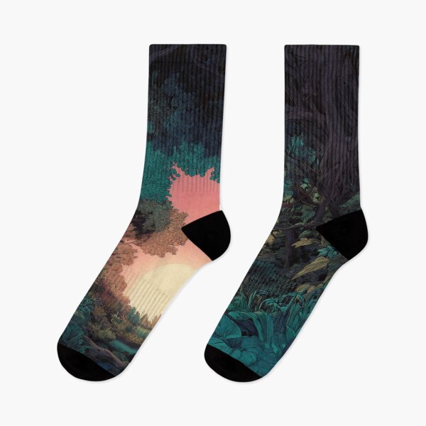 Item preview, Jungle Sunset Forest Clearing designed and sold by LuminousFoundry.