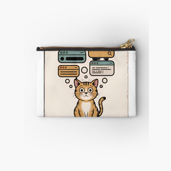 Item preview, Funny Retro Cat - Too Many Tabs Open in My Brain designed and sold by Insight-Ink.