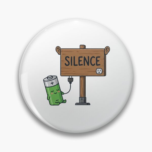 Artikelvorschau, Soziale Batterie, angetrieben von Stille entworfen und verkauft von Quiet Mode Studio.