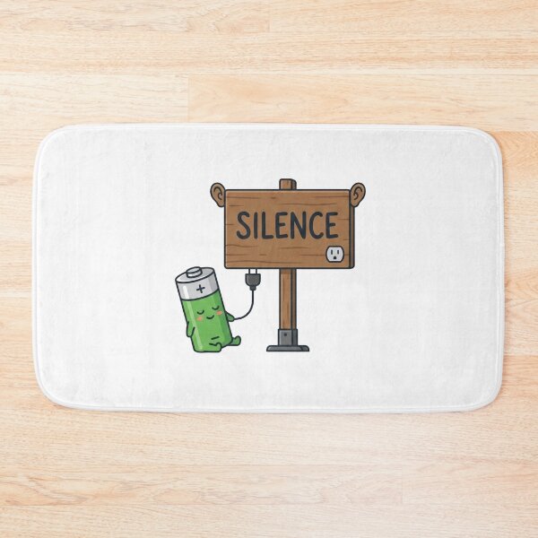 Item preview, Social Battery Powered By Silence designed and sold by Quiet Mode Studio.