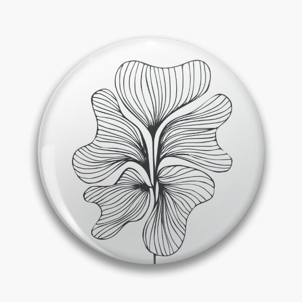 Item preview, Botanical Minimalist Line drawing Black designed and sold by SWSandraWechner.