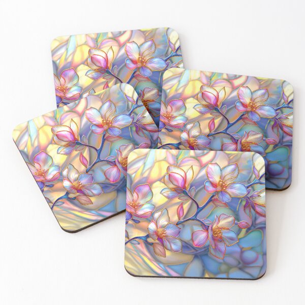 Item preview, Cherry blossom stained glass art designed and sold by MargaretWiktor.