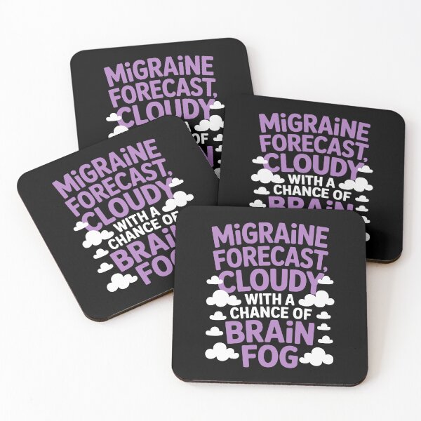 Item preview, Migraine forecast, cloudy with a chance of brain fog designed and sold by jkrphoto.