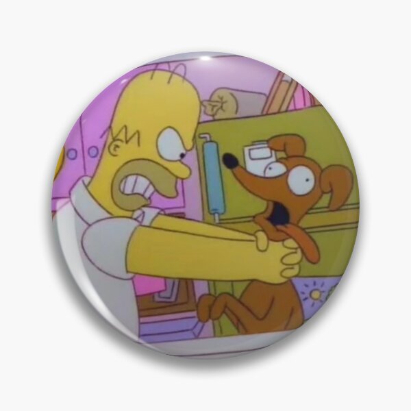 Item preview, Homer Angrily Grabbing Santa's Little Helper designed and sold by DohLab.
