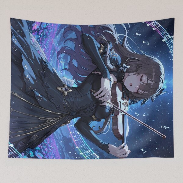 Item preview, MEI The Sad Violinist Night Meadow Anime Music designed and sold by BorgSpareParts.