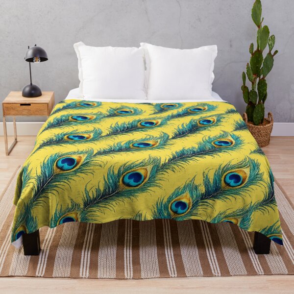 Item preview,  Peacock pattern blue yellow art designed and sold by Natart1004.
