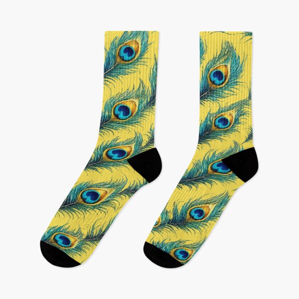 Item preview,  Peacock pattern blue yellow art designed and sold by Natart1004.
