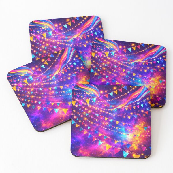 Item preview, Neon Galaxy Festival Abstract Pattern Design designed and sold by novyron.