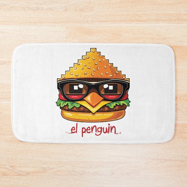 Item preview, Cool El Penguin Burger Logo Design designed and sold by elpenguin.