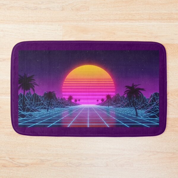 Item preview, Retro Synthwave Sunset Drive with Palm Trees designed and sold by powersunlight.