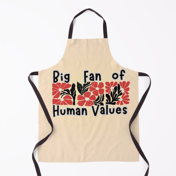 Item preview, Big Fan of Human Values - Retro Floral Graphic designed and sold by PriyaMagic.
