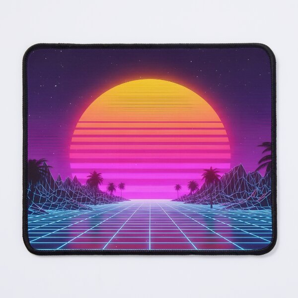 Item preview, Retro Synthwave Sunset Drive with Palm Trees designed and sold by powersunlight.