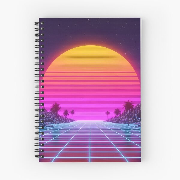 Item preview, Retro Synthwave Sunset Drive with Palm Trees designed and sold by powersunlight.