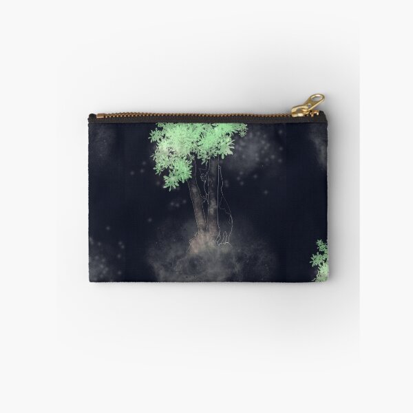 Item preview, Kitten climbing a tree among fireflies at night designed and sold by IsabelQuincoces.