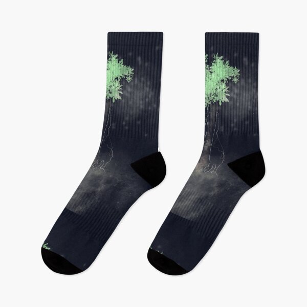Item preview, Kitten climbing a tree among fireflies at night designed and sold by IsabelQuincoces.