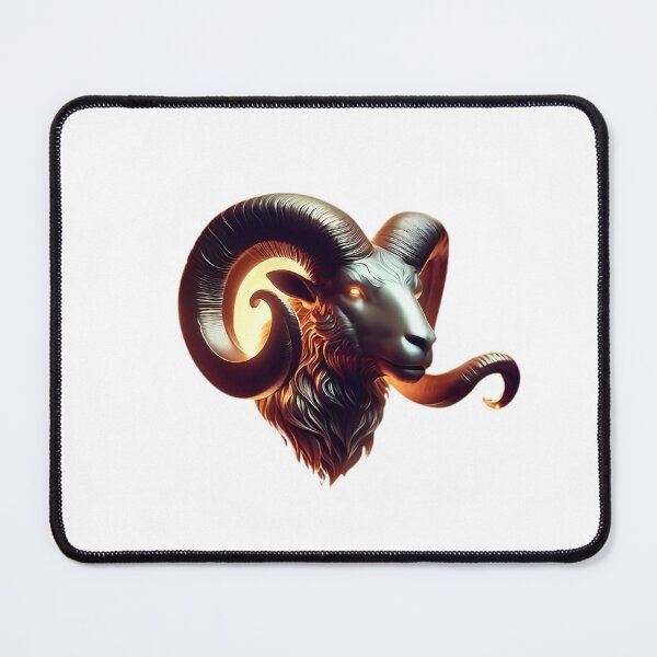 Item preview, Dark Aries Ram Zodiac Fire Sign Art designed and sold by Zodiac Celestial Art.