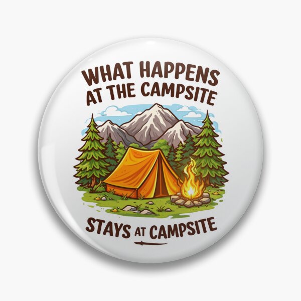 Item preview, Camping Humor – What Happens at the Campsite Stays at the Campsite Funny Camping Shirt designed and sold by Falconwolf.