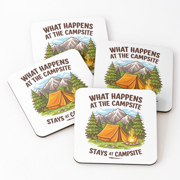 Item preview, Camping Humor – What Happens at the Campsite Stays at the Campsite Funny Camping Shirt designed and sold by Falconwolf.