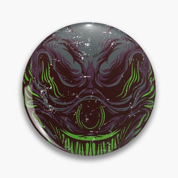 Item preview, Greatscar the killer clown, vibrant neon green lines. designed and sold by LeedsArtStudio.