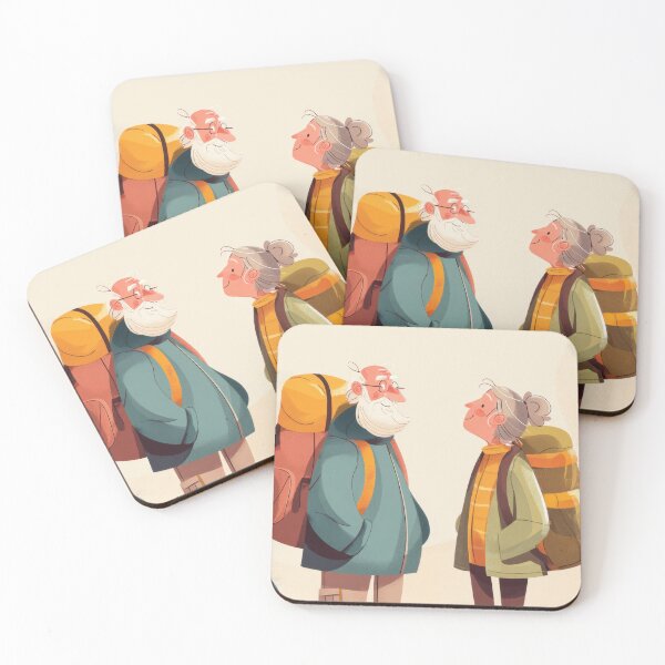 Item preview, Couple planning hiking trip together designed and sold by anytka.