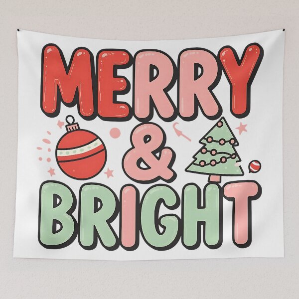Item preview, Merry and Bright Festive Pickleball Christmas Style designed and sold by ArtDesignTp.