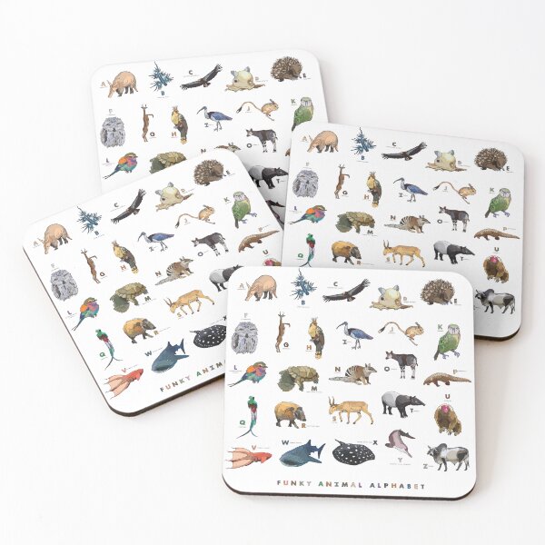 Item preview, Funky Animal Alphabet designed and sold by abigailhausman.