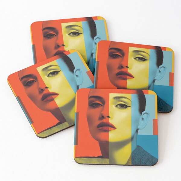 Item preview, Bold colors form female face design designed and sold by anytka.
