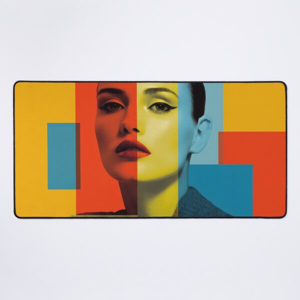 Item preview, Bold colors form female face design designed and sold by anytka.